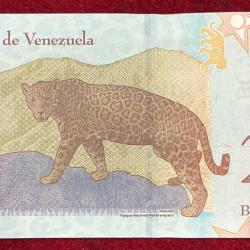 Alternative view of Venezuela 20 Bolívares GEM UNC RARE NOTE