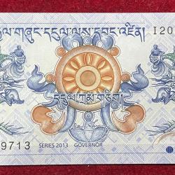 BHUTAN 1 NGULTRUM GEM UNC BANK NOTE