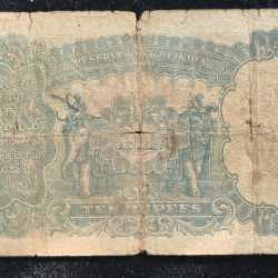 Alternative view of 10 RUPEES GEORGE VI GOVERNOR J.B.TAYLOR BUYER WILL RECEIVE SAME CONDITION NOTE AS PER IMAGE