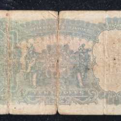 Alternative view of 10 RUPEES GEORGE VI GOVERNOR J.B.TAYLOR BUYER WILL RECEIVE SAME CONDITION NOTE AS PER IMAGE
