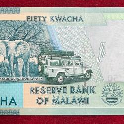 Alternative view of MALAWI 50 KWACHA GEM UNC BANK NOTE