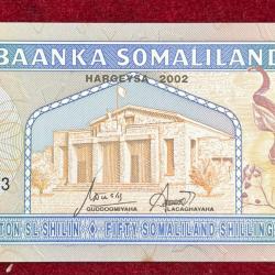 Alternative view of Somaliland 50 Shillings Silver GEM UNC BANK NOTE