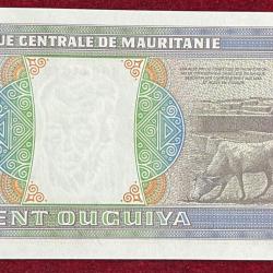 Alternative view of MAURITANIA 100 OUGUIYA GEM UNC BANK NOTE