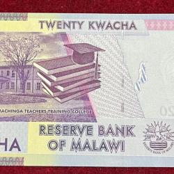 Alternative view of MALAWI 20 KWACHA GEM UNC BANK NOTE