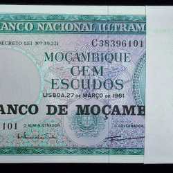 Mozambique 100 Escudos (100 NOTE) SERIAL PACKET GEM UNC VERY RARE