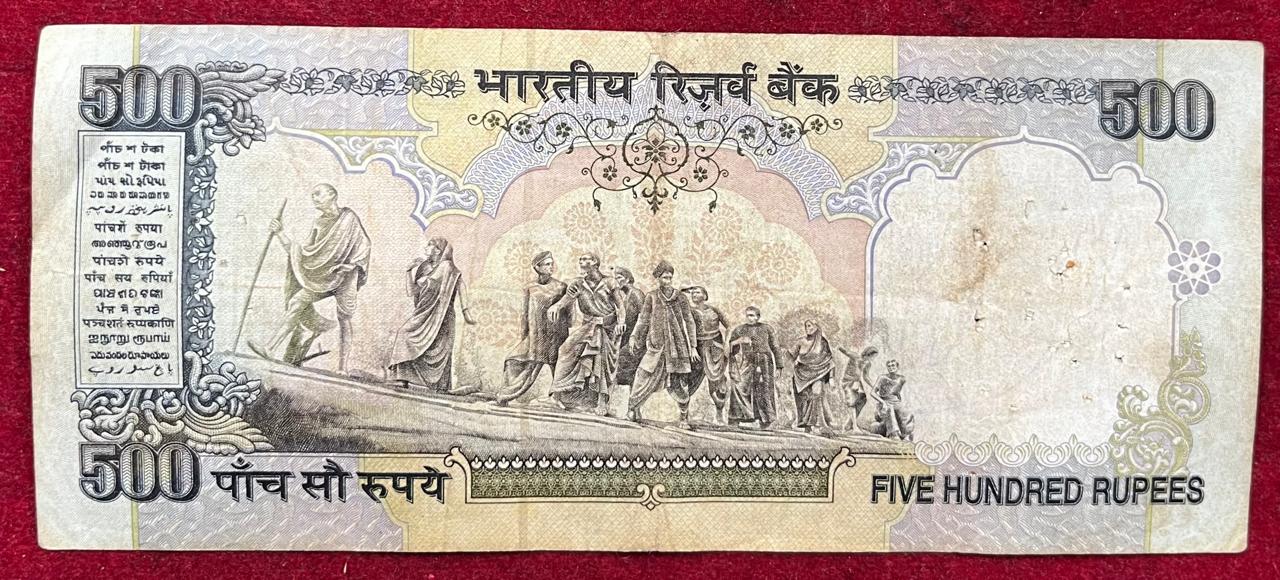 786 FANCY NUMBER ENDING 500 RUPEES GOVERNOR C.RANGARAJAN RARE NOTE - Image 2