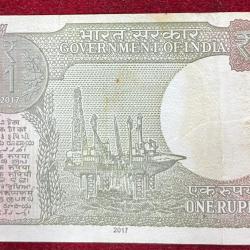 Alternative view of 786 FANCY NUMBER 1 RUPEES GOVERNOR SHAKTIKANTA DAS RARE NOTE