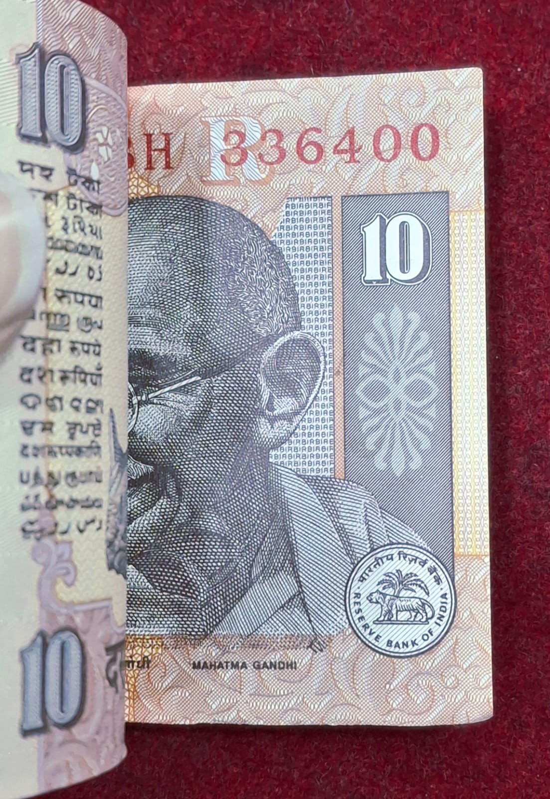 10 RUPEES GOVERNOR BIMAL JALAN ( R INSERT) UNC RARE( 100 NOTE )SERIAL PACKET - Image 3