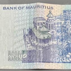 Alternative view of MAURITIUS 50 RUPEES POLYMER RARE NOTE # B-2