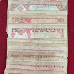 Alternative view of NEPAL 5 RUPEES RARE ( 50 PCS LOTT ) USED CONDITION AS PER IMAGE # SKU -9