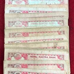 Alternative view of NEPAL 5 RUPEES RARE ( 50 PCS LOTT ) USED CONDITION AS PER IMAGE # SKU -10