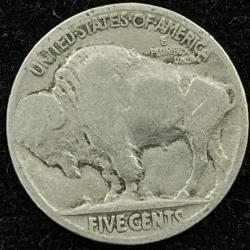 Alternative view of United States 5 Cents 1936 “Buffalo Nickel” flat ground RARE COIN #Z-1353