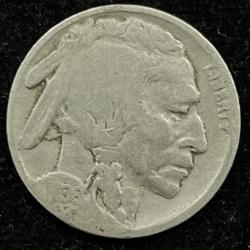 United States 5 Cents 1936 “Buffalo Nickel” flat ground RARE COIN #Z-1353