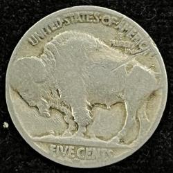 Alternative view of United States 5 Cents 1935 “Buffalo Nickel” flat ground RARE COIN #Z-1354