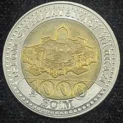 Alternative view of Uzbekistan 1000 Soʻm 2022 BUY METALLIC RARE COIN #Z-1359