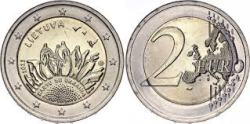 Lithuania, 2 Euro, 2023, The help for Ukraine from Lithuania, Bimetal, KM #282, UNC Condition.