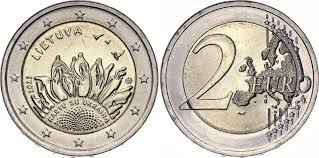 Lithuania, 2 Euro, 2023, The help for Ukraine from Lithuania, Bimetal, KM #282, UNC Condition.