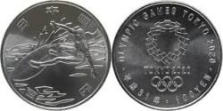 Japan, 100 Yen, 2019, Tokyo Olympics 2020 - Surfing, UNC Condition.