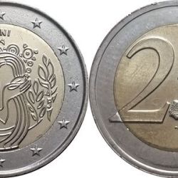 Estonia, 2 Euro, 2022, KM #103, Aid to Ukraine, Bimetal, UNC Condition.