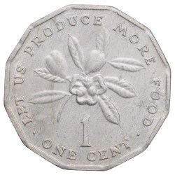 Aluminium 1 Cent of Jamaica (AD 1990) F.A.O. Issue Produce More Food