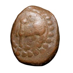 Copper Kakani of Ganapati Naga(c. 3rd Cen. AD) of Nagas Dynasty from Padmavati Bull Type