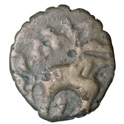 Potin Coin of Satakarni of Satavahana Dynasty (1st Cen. BC) from Banavasi