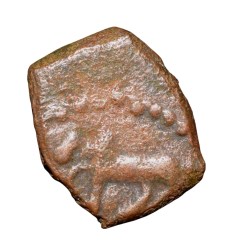 Copper Kakani of Ganapati Naga(c. 3rd Cen. AD) of Nagas Dynasty from Padmavati Bull Type
