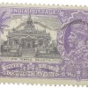 Postal Stamp of George V - Silver Jubliee 6th May 1935 - Jain Temple, Calcutta - 1-1/4 Annas Purple Colour - Used Condition as per Image.