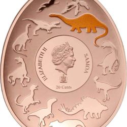Alternative view of 2022 Samoa – Dinosaurs in Asia Series –Mamenchisaurus Proof Coin Pack