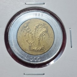 SAN MARIO 500 LIRA TREAT OF NUCLEAR COIN