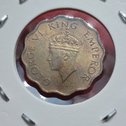 Alternative view of 1 ANNA 1942 GEORGE VI KING EMPEROR COIN