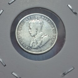 Alternative view of SRILANKA CEYLON 10 CENTS SILVER COIN 1912 GEORGE V KING AND EMPEROR