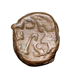 Alternative view of Copper Kakani of Ganapati Naga(c. 3rd Cen. AD) of Nagas Dynasty from Padmavati Bull Heavy Type