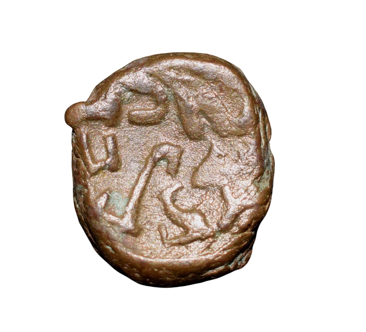 Copper Kakani of Ganapati Naga(c. 3rd Cen. AD) of Nagas Dynasty from Padmavati Bull Heavy Type - Image 2