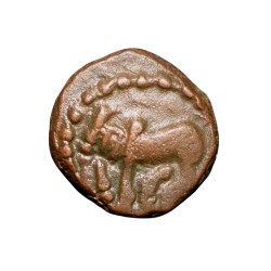 Copper Kakani of Ganapati Naga(c. 3rd Cen. AD) of Nagas Dynasty from Padmavati Bull Type