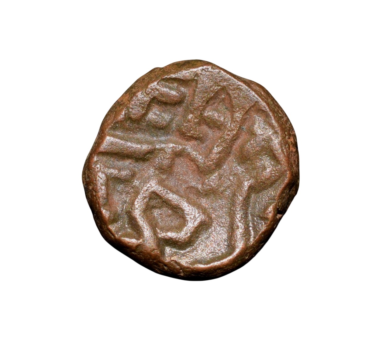Copper Kakani of Ganapati Naga(c. 3rd Cen. AD) of Nagas Dynasty from Padmavati Bull Type - Image 2