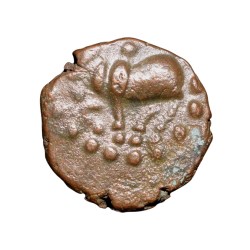 Copper Kakani of Ganapati Naga(c. 3rd Cen. AD) of Nagas Dynasty from Padmavati Bull Type