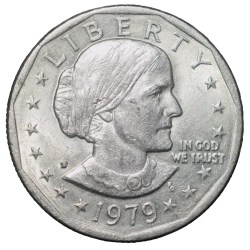 Alternative view of United States of America (AD 1979) Susan B. Anthony Dollar Scarce