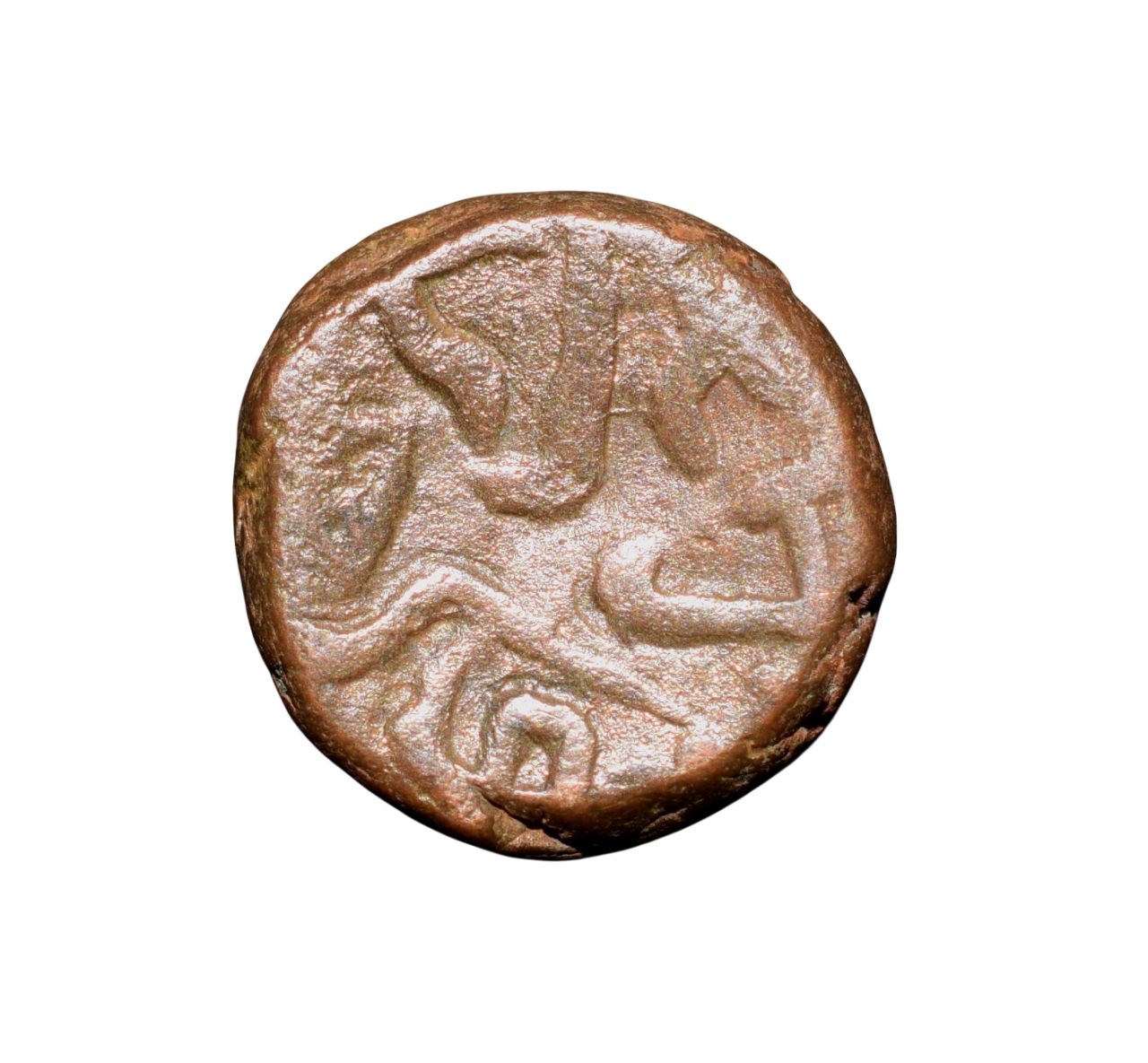 Copper Kakani of Ganapati Naga(c. 3rd Cen. AD) of Nagas Dynasty from Padmavati Bull Heavy Type - Image 2