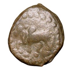 Copper Kakani of Ganapati Naga(c. 3rd Cen. AD) of Nagas Dynasty from Padmavati Bull Heavy Type