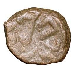 Alternative view of Copper Kakani of Ganapati Naga(c. 3rd Cen. AD) of Nagas Dynasty from Padmavati Bull Heavy Type