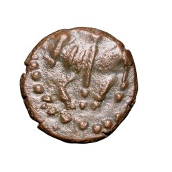 Copper Kakani of Ganapati Naga(c. 3rd Cen. AD) of Nagas Dynasty from Padmavati Bull Type About Mint Grade