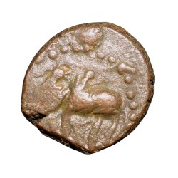 Copper Kakani of Ganapati Naga(c. 3rd Cen. AD) of Nagas Dynasty from Padmavati Bull Type