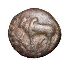 Copper Kakani of Ganapati Naga(c. 3rd Cen. AD) of Nagas Dynasty from Padmavati Bull Type