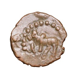 Copper Kakani of Ganapati Naga(c. 3rd Cen. AD) of Nagas Dynasty from Padmavati Bull Type