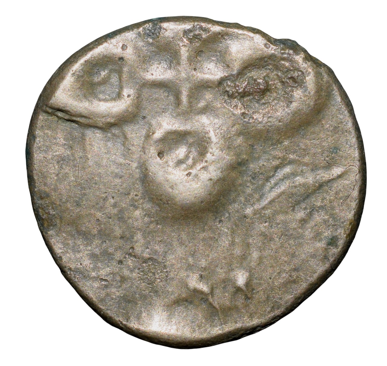 Potin Coin of Satakarni of Satavahana Dynasty (1st Cen. BC) from Banavasi Region - Image 2