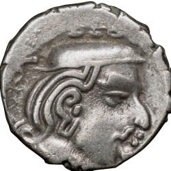Silver Drachma Coin of Bhatradaman(AD 282-95) of Western Kshatrapas Beautiful Grade