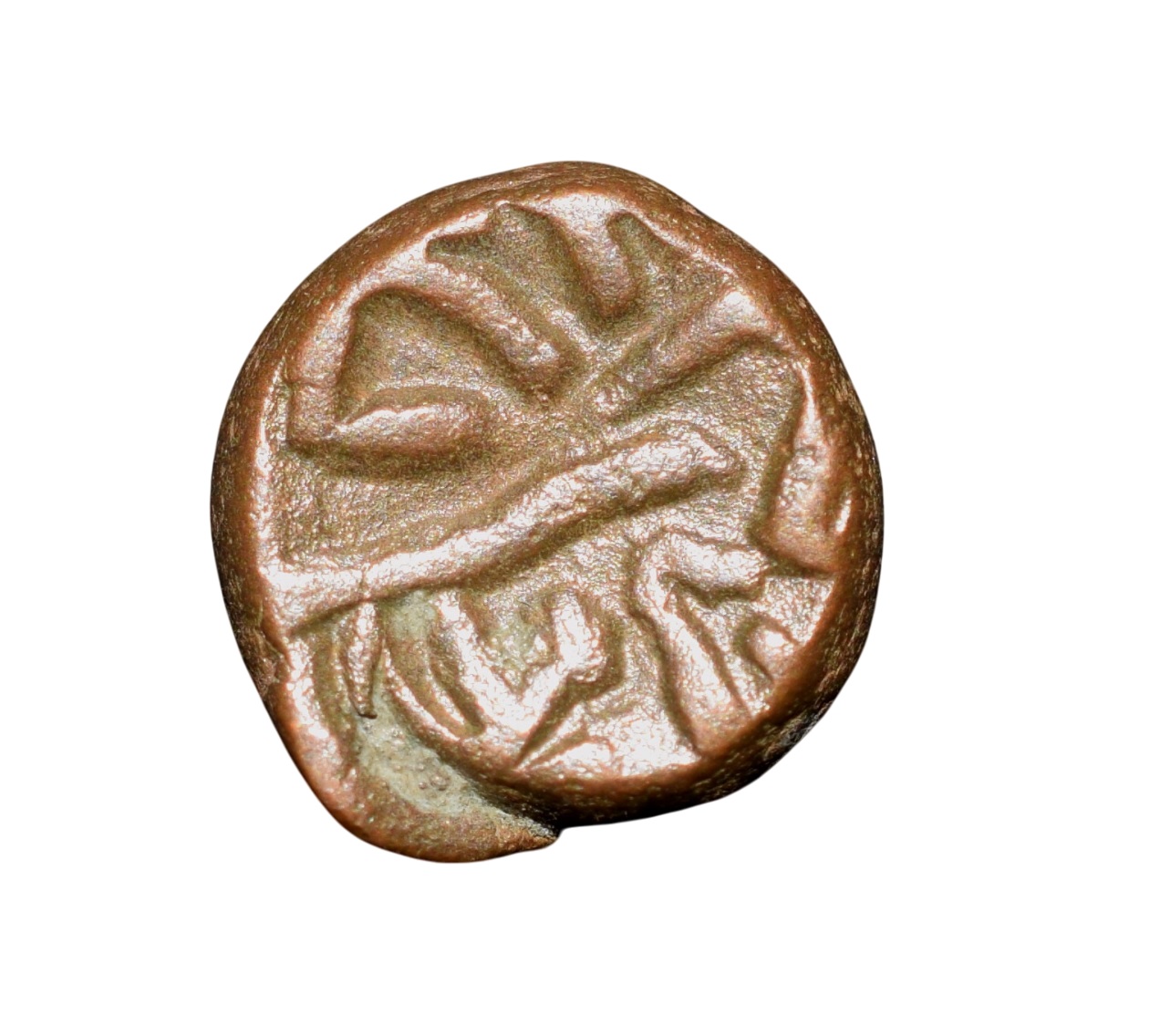 Copper Kakani of Ganapati Naga(c. 3rd Cen. AD) of Nagas Dynasty from Padmavati Bull Type - Image 2