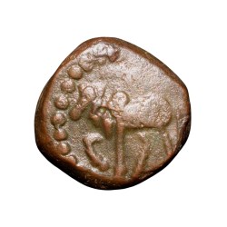 Copper Kakani of Ganapati Naga(c. 3rd Cen. AD) of Nagas Dynasty from Padmavati Bull Type