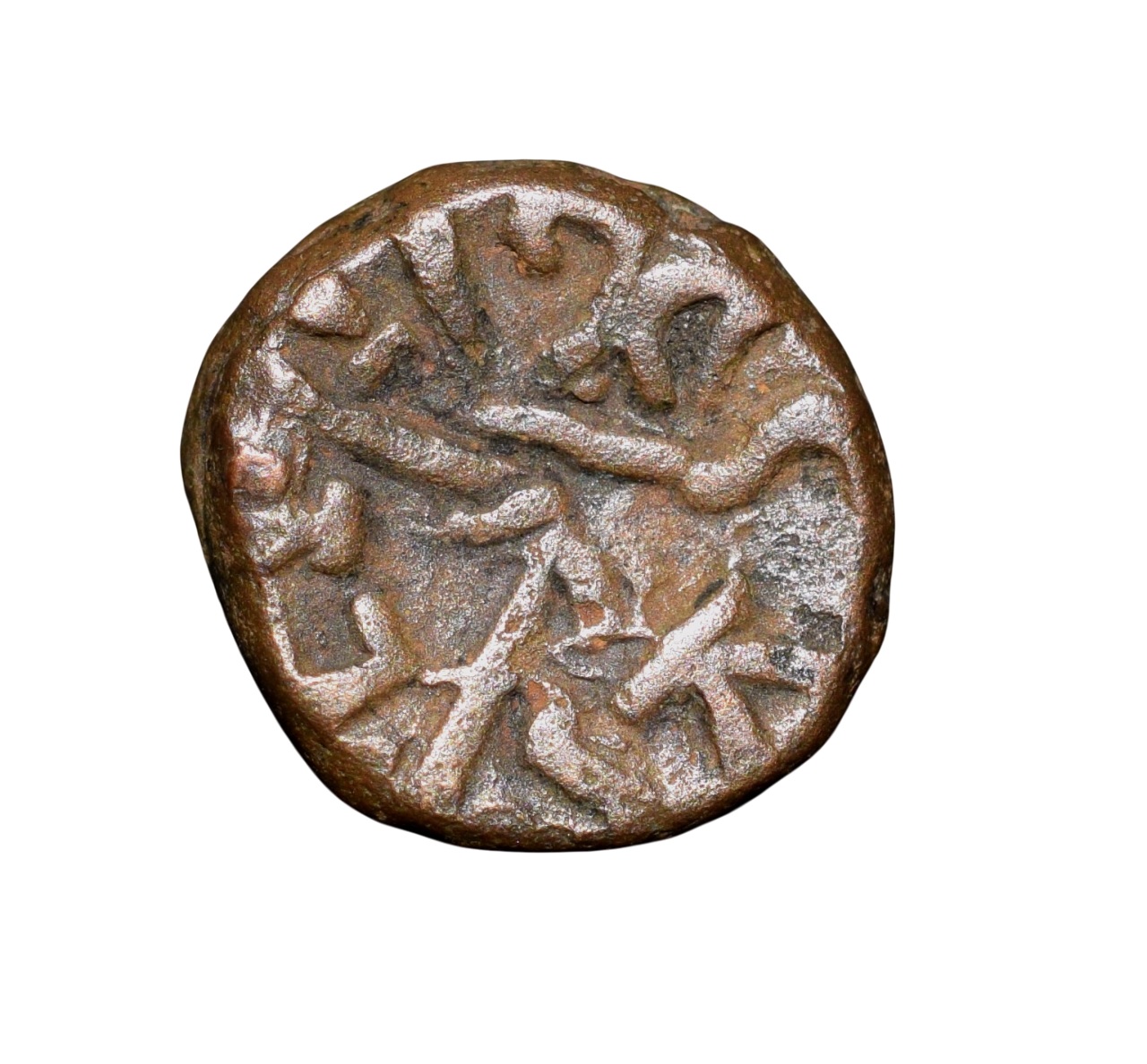 Copper Kakani of Ganapati Naga(c. 3rd Cen. AD) of Nagas Dynasty from Padmavati Bull Type - Image 2